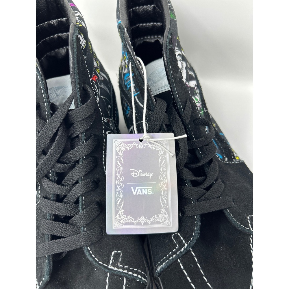 Vans Sk8-Hi Disney Villains Sneakers Mens 11 Black High Top Suede Canvas Shoes - Picture 7 of 13